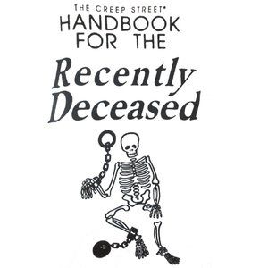 halloween beetlejuice handbook recently deceased white tshirt size medium